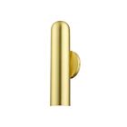 Livex Lighting Ardmore 46750-12 60W 1-Lumière Laiton satiné avec accents de laiton poli Applique Murale