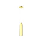 Livex Lighting 46751-12 Ardmore 1-Lumière 60W Laiton satiné avec accents en laiton poli Suspendu