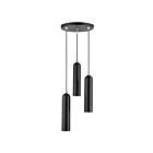 Livex Lighting 46753-68 Ardmore 3-Lumières 180W Noir brillant avec accents en chrome poli Suspendu
