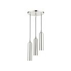 Livex Lighting 46753-91 Ardmore 3-Lumières 180W Nickel brossé avec accents en chrome poli Suspendu