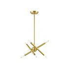 Livex Lighting 46773-12 Soho 6-lumières Laiton satiné Lustre
