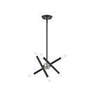 Livex Lighting 46773-91 Soho 6-lumières Gris scandinave avec accents en nickel brossé Lustre