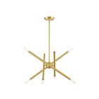 Livex Lighting 46774-46 Soho 8-lumières Laiton satiné Lustre