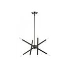 Livex Lighting 46774-76 Soho 8-lumières 480W Chrome noir Lustre