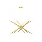 Livex Lighting 46776-46 Soho 12-lumières Laiton satiné Lustre