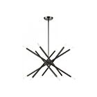 Livex Lighting 46776-76 Soho 12-lumières 720W Chrome noir Lustre