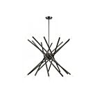 Livex Lighting 46779-76 Soho 20-lumières 800W Chrome noir Lustre