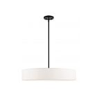 Livex Lighting 46925-04 Venlo 5-Lumières 200W Noir avec accents en nickel brossé Suspendu