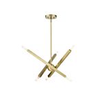 Livex Lighting 46984-01 Monaco 6-lumières 360W Laiton antique Lustre