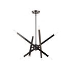 Livex Lighting 46985-46 Monaco 8-lumières 480W Chrome noir Lustre