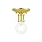 Livex Lighting Lansdale 47160-12 1-Lumière 40W Laiton satiné Plafonnier