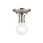 Livex Lighting Lansdale 47160-91 1-Lumière 40W Nickel brossé Plafonnier
