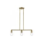 Livex Lighting 47163-01 Lansdale 3-lumières 180W Laiton antique Lustre