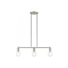 Livex Lighting 47163-91 Lansdale 3-lumières 180W Nickel brossé Lustre