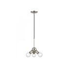 Livex Lighting 47164-91 Lansdale 3-Lumières 180W Nickel brossé Suspendu