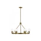 Livex Lighting 47166-01 Lansdale 6-lumières 360W Laiton antique Lustre