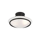 Livex Lighting Newburgh 4823-04 2-Lumières 120W Noir Plafonnier Semi Encastré