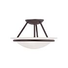 Livex Lighting Newburgh 4823-07 2-Lumières 120W Bronze Plafonnier Semi Encastré