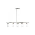 Livex Lighting 46773-76 Soho 5-lumières 300W Nickel brossé Lustre