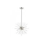 Livex Lighting 48824-91 Uptown 6-lumières 360W Nickel brossé Lustre