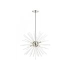 Livex Lighting 48826-91 Uptown 8-lumières 480W Nickel brossé Lustre