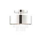 Livex Lighting Orenburg 48872-35 3-Lumières 180W Nickel poli Plafonnier Semi Encastré