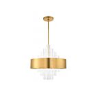 Livex Lighting 48876-08 Orenburg 10-Lumières 600W Laiton naturel Suspendu