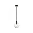 Livex Lighting 48972-04 Downtown 1-Lumière 60W Noir avec accents en nickel brossé Suspendu