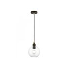 Livex Lighting 48972-07 Downtown 1-Lumière 60W Bronze avec accents en laiton antique Suspendu