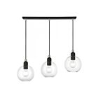 Livex Lighting 48974-04 Downtown 3-lumières 180W Noir avec accents en nickel brossé Lustre