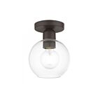 Livex Lighting Downtown 48977-07 1-Lumière 40W Bronze Plafonnier Semi Encastré