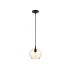 Livex Lighting 49089-92 Pendants 1-Lumière 60W Bronze anglais avec accents en laiton antique Suspendu