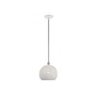 Livex Lighting 49100-03 Dublin 1-Lumière 60W Blanc avec accents en nickel brossé Suspendu