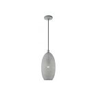 Livex Lighting 49101-80 Dublin 1-Lumière 60W Gris nordique avec accents en nickel brossé Suspendu