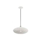 Livex Lighting 49102-03 Dublin 1-Lumière 60W Blanc avec accents en nickel brossé Suspendu