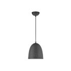 Livex Lighting 49108-76 Arlington 1-Lumière 60W Gris scandinave avec accents de nickel brossé Suspendu