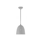 Livex Lighting 49108-80 Arlington 1-Lumière 60W Gris nordique avec accents de nickel brossé Suspendu