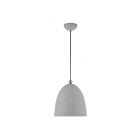 Livex Lighting 49109-80 Arlington 1-Lumière 60W Gris nordique avec accents en nickel brossé Suspendu
