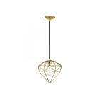 Livex Lighting 49152-33 Knox 1-Lumière 60W Or doux avec accents en laiton poli Suspendu
