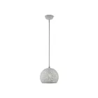 Livex Lighting 49181-80 Charlton 1-Lumière 60W Gris nordique avec accents en nickel brossé Suspendu