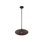 Livex Lighting 49184-07 Charlton 1-Lumière 60W Bronze avec accents en laiton antique Suspendu