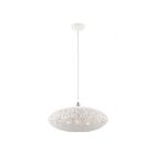Livex Lighting 49185-03 Charlton 3-Lumières 180W Blanc avec accents en nickel brossé Suspendu