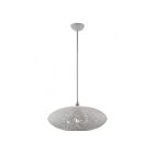 Livex Lighting 49185-80 Charlton 3-Lumières 180W Gris nordique avec accents de nickel brossé Suspendu