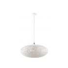 Livex Lighting 49186-03 Charlton 3-Lumières 180W Blanc avec accents en nickel brossé Suspendu
