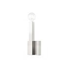 Livex Lighting Solna 49211-91 60W 1-Lumière Nickel brossé Applique Murale