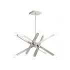 Livex Lighting 49227-91 Solna 10-lumières Nickel brossé Lustre