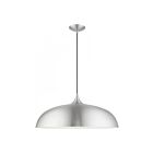 Livex Lighting 49234-66 Amador 3-Lumières 180W Aluminium brossé avec accents en chrome poli Suspendu