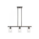 Livex Lighting 49273-46 Clarion 3-lumières 180W Chrome noir Lustre