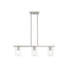 Livex Lighting 49273-91 Clarion 3-lumières 180W Nickel brossé Lustre