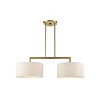 Livex Lighting 49292-01 Monroe 2-lumières 120W Laiton antique Lustre